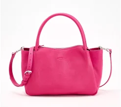 American Leather Co. Miloh Leather Top Handle Crossbody - Dragon Fruit