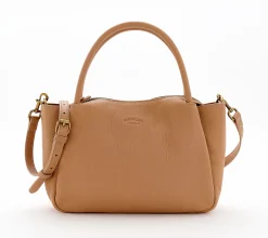 American Leather Co. Miloh Leather Top Handle Crossbody - Nutmeg