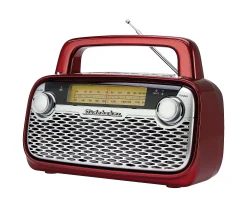 Studebaker Retro AM/FM Bluetooth Rechargeable Radio - Red