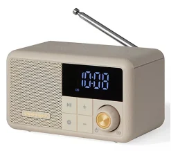 Crosley Cooper Clock Radio - Pebble