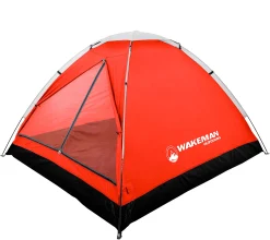 Wakeman Outdoors 2-Person Tent with Removable Rain Fly - Red