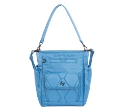 Lug Classic N/S Shoulder Bag with Crossbody Strap - Toss - Coastal Blue