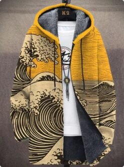 Men's Winter Printed Plush Lining  Thick And Windproof - Style 4, 2XL