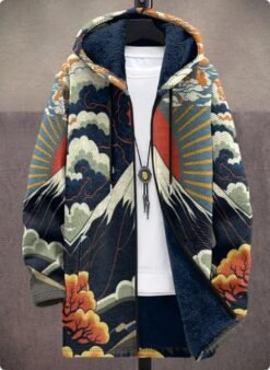 Men's Winter Printed Plush Lining  Thick And Windproof - Style 12, 2XL