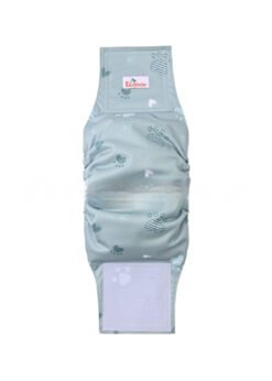 Pet Washable Physiological Dog Diaper Pants - Light Green, M
