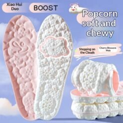 Ultra-soft Latex Pain-relief Insoles For Women - Cherry Blossom Powder, 37 to 38