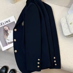 Springautumn Korean Style Navy Blazer For Women - Navy Blue, XL