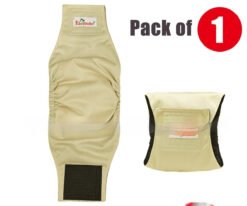 Pet Washable Physiological Dog Diaper Pants - Khaki, L