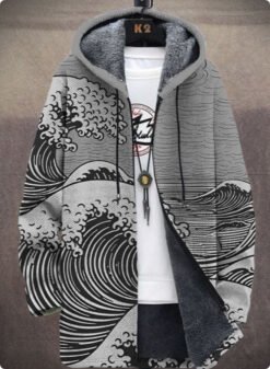 Men's Winter Printed Plush Lining  Thick And Windproof - Style 6, L