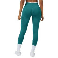 Seamless Knitted Tight High Waist Quick-drying Sports Yoga Pants - Green, XL