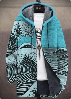 Men's Winter Printed Plush Lining  Thick And Windproof - Style 5, XL