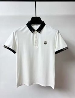 Lapel Short-sleeved T-shirt Versatile Polo Shirt Men - White, 2XL