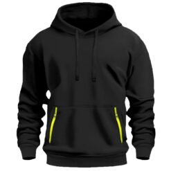 New Fallwinter Mens Fleece-lined Hoodie - Black, XXL