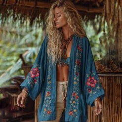 Linen Shawl-printed Buttonless Shirt Travel Ethnic-style Shawl - GKNH57164U8, 4XL