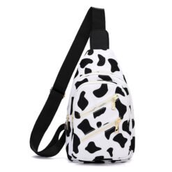 Lightweight High-capacity Chest Pack For Men - Cows Pattern
