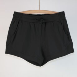 Eshtanga Shorts Women Yoga Shorts Summer Patchwork Mesh - Black, XL