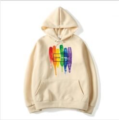 Men's Pride Lgbt Cotton Fleece Hoodies Sweatshirts Man Love Wins Sweatshirts Hoodies Comics Hoodie - Skin, XL