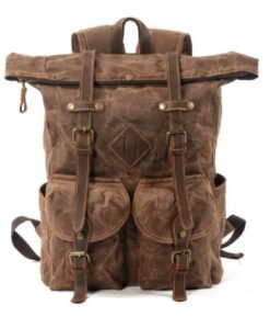 Vintage Canvas Backpacks for Men - Coffee