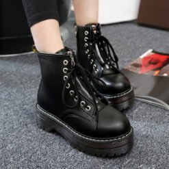 Thick ankle boots - Black, 37
