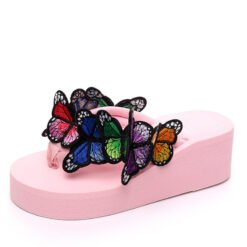 Handmade slippers butterfly sandals and slippers - Pink01, 39
