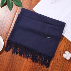 New Designer Brand Women Scarf Shawls Lady Wraps Foulard Neck Scarves - Dark blue