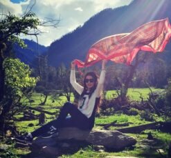 Alternative view of Indian Hippie Shawl Beach Scarves Linen Warm Retro Geo Bohemian Shawls Wraps Scarves