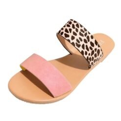 Leopard slippers sandals - Pink, 39