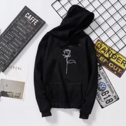 Rosane - Rozendruk Hoodies Sweatshirts Voor Dames - Black, S