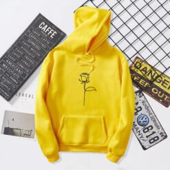 Rosane - Rozendruk Hoodies Sweatshirts Voor Dames - Yellow, 3XL