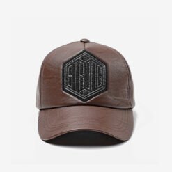 Autumn and winter baseball caps - light coffee, adjustable