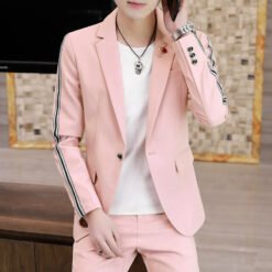 Men's Suits, Slim Korean Style Small Suits - A2Apink, XL