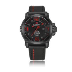 Men's Watches, Calendar Watches, Water Quartz Watches - Black shell red letter