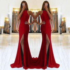 Long Ladies' Dresses Evening Dresses - Red, L