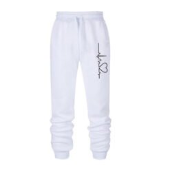 Harajuku Loose Joggers Wide Leg SweatPants Women Trousers - StyleA white, XL