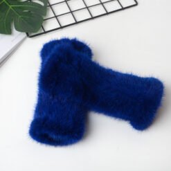 Comfortable winter gloves - Sapphire blue