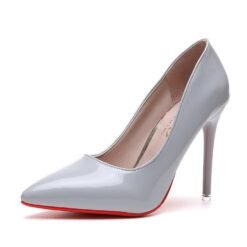 Pointed pumps high heels work shoes - Light grey, 39