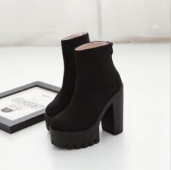 Women Ankle Boots - 35, pure black