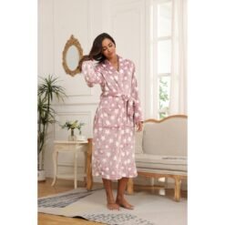Alternative view of RONGTAI - Soft Fleece Robes For Women, Lightweight And Warm, Spa & Bath Robes For Mom, Wife & Friend
