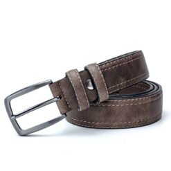 Men Vintage Belts For Jeans Luxury Split Leather Belt Men Famous Belt For Man Designer Belts With Vintage Style - Coffee, 100cm