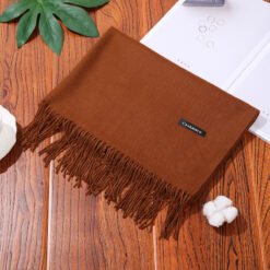 New Designer Brand Women Scarf Shawls Lady Wraps Foulard Neck Scarves - Dark camel