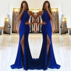 Long Ladies' Dresses Evening Dresses - Blue, M