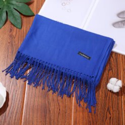 New Designer Brand Women Scarf Shawls Lady Wraps Foulard Neck Scarves - Sapphire blue