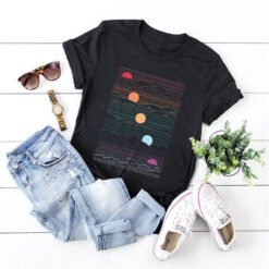 Women's oversized printed T-shirt - Black, XXL