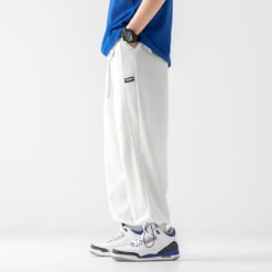 Alternative view of Men's Loose Straight Drawstring Lounge Pants
