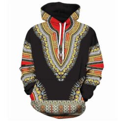 Men Hoodies Sweatshirts African folk-custom 3D Print - Black, L