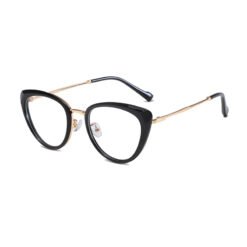 Lijia Cat Glasses Anti Blue Light Glasses 7128 - Black frame