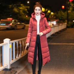 Women's Down And Cotton-padded Jackets From Dongdaemun - Sunset Red, 4XL