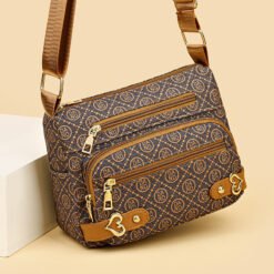 Women's Shoulder Crossbody Business Bags - Brown