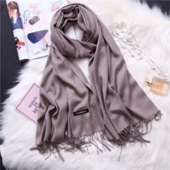 New Designer Brand Women Scarf Shawls Lady Wraps Foulard Neck Scarves - Camel