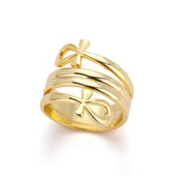 Indian Double Layered Rings Couple Rings - Gold3, 7